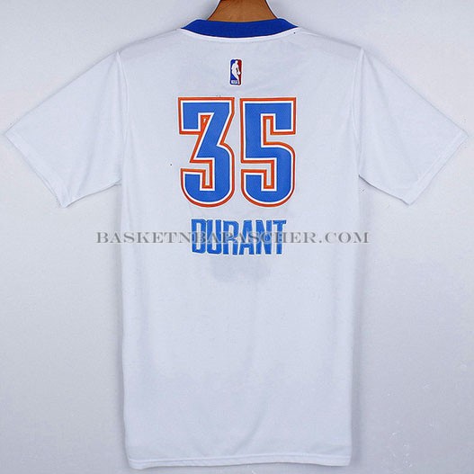 Maillot Manche Courte Oklahoma City Thunder Durant Blanc